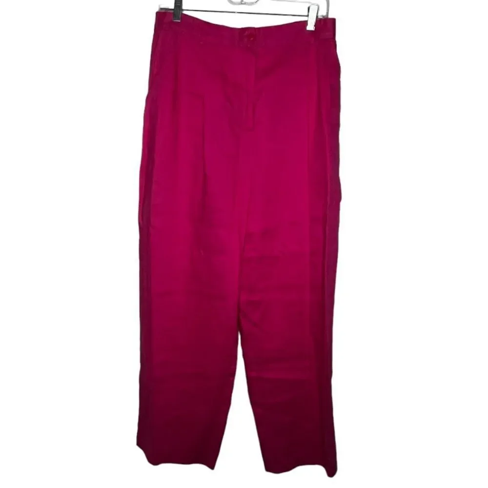 Vintage Toto N Ko Pink Linen Trousers - Picture 1 of 6